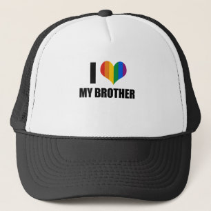 Gorra De Camionero Amo a mi hermano gay