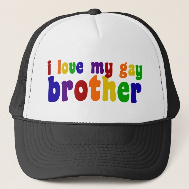 Gorra De Camionero Amo A Mi Hermano Gay (Anverso)