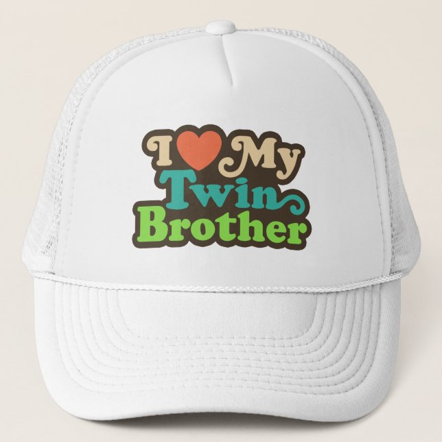 Gorra De Camionero Amo a mi hermano gemelo (Anverso)