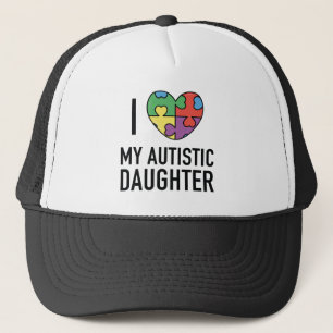 Gorra De Camionero Amo A Mi Hija Autista