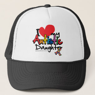 Gorra De Camionero Amo a mi hija autística