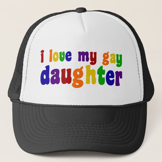 Gorra De Camionero Amo A Mi Hija Gay (Anverso)