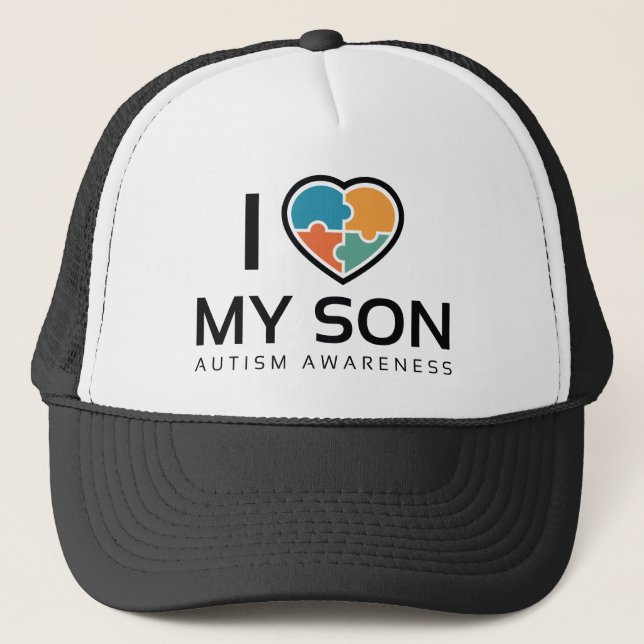 Gorra De Camionero Amo A Mi Hijo (Anverso)