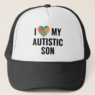 Gorra De Camionero Amo A Mi Hijo Autista