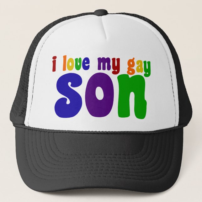 Gorra De Camionero Amo A Mi Hijo Gay (Anverso)