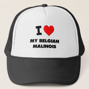 Gorra De Camionero Amo a mi Malinois belga