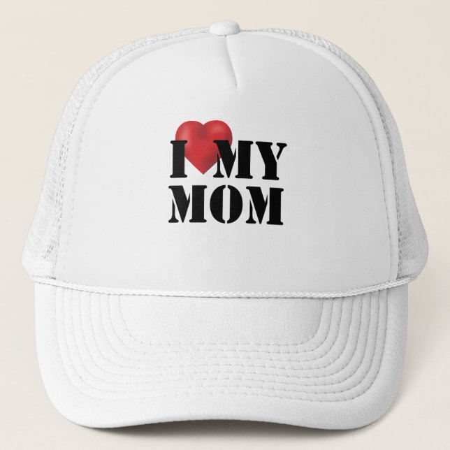 Gorra De Camionero Amo A Mi Mamá (Anverso)