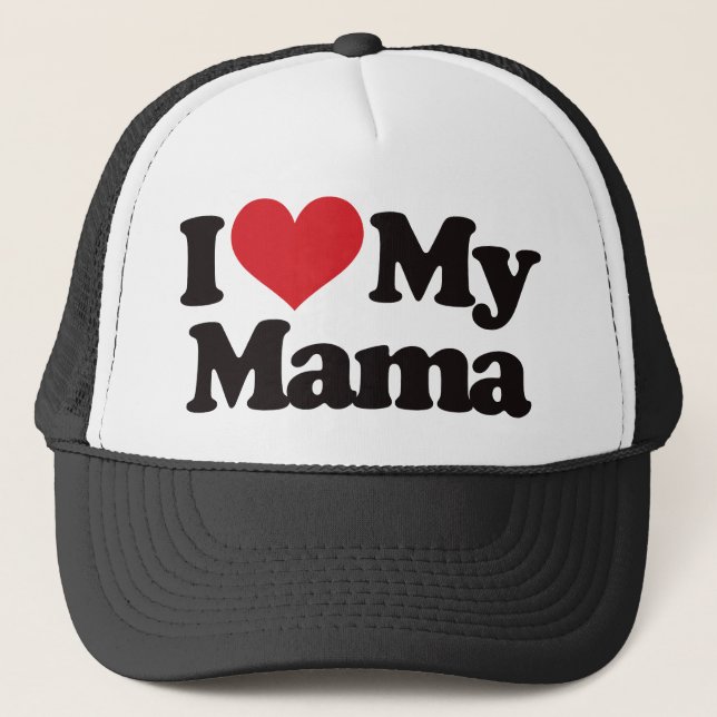 Gorra De Camionero Amo a mi mamá (Anverso)