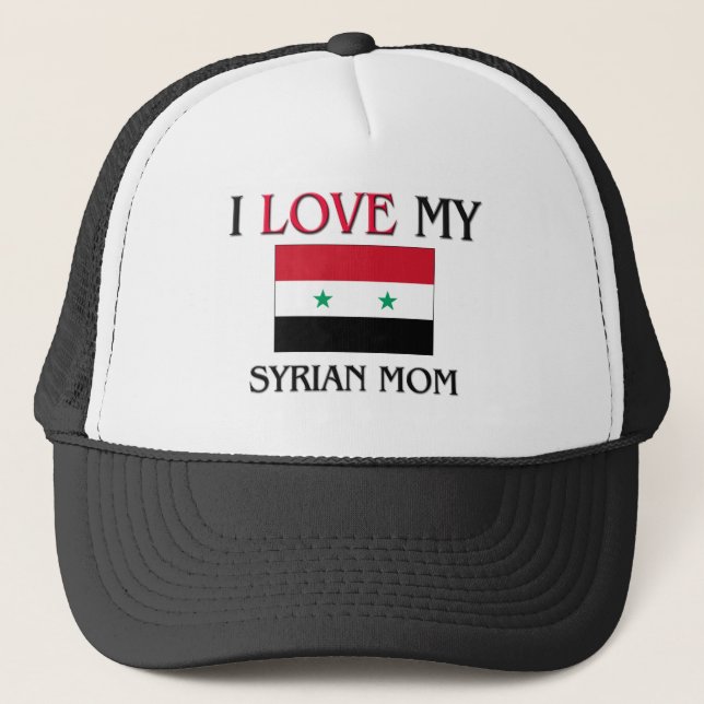 Gorra De Camionero Amo a mi mamá siria (Anverso)