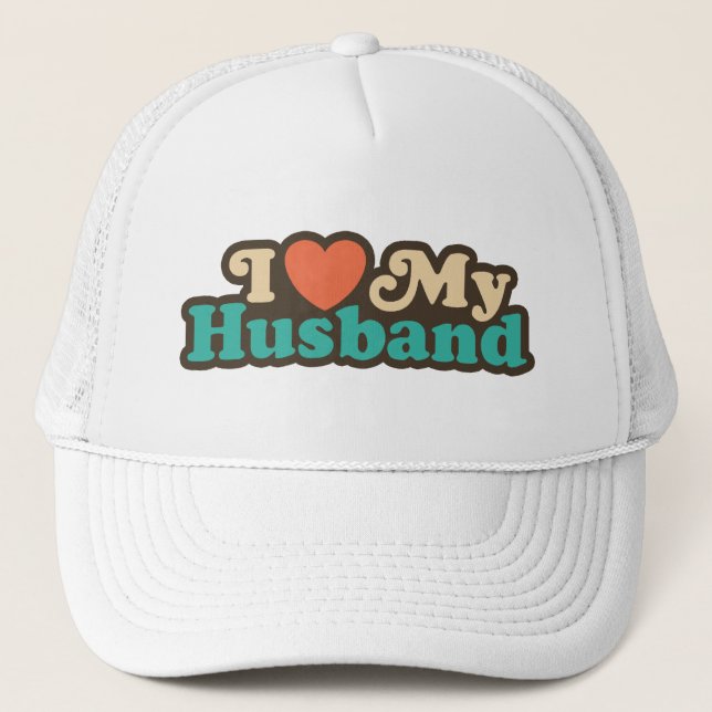 Gorra De Camionero Amo a mi marido (Anverso)