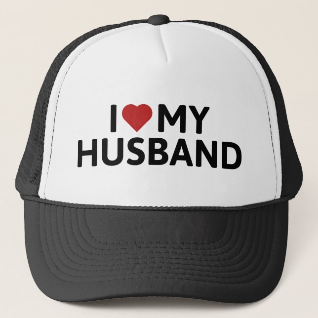 Gorra De Camionero Amo a mi marido (Anverso)