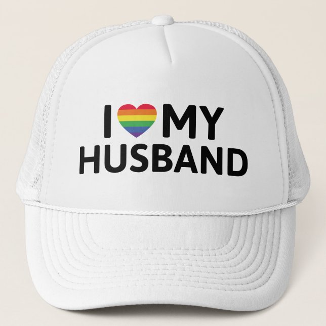 Gorra De Camionero Amo a mi marido (Anverso)