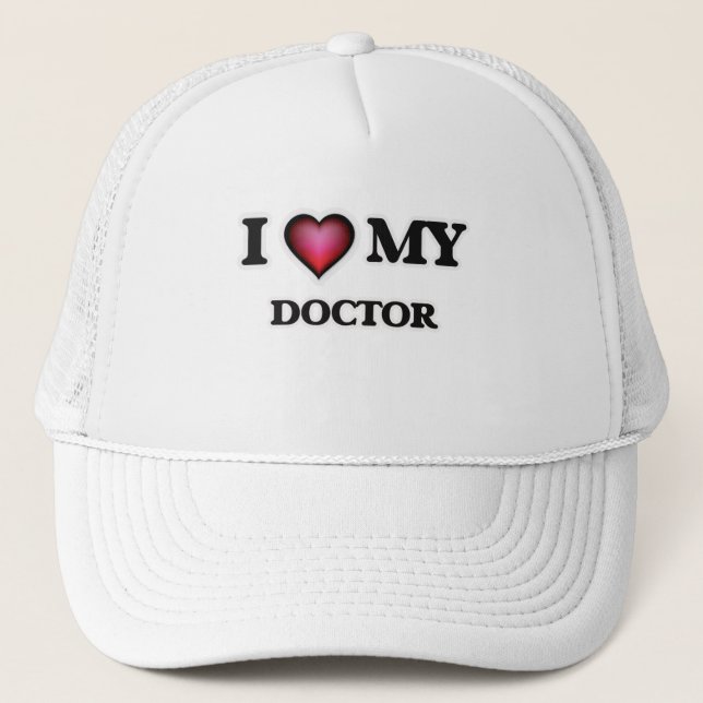 Gorra De Camionero Amo a mi Médica (Anverso)