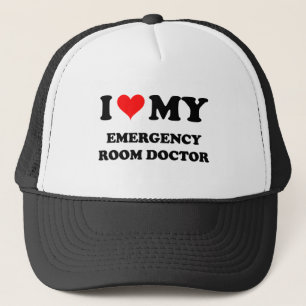 Gorra De Camionero Amo a mi médico de la sala de urgencias