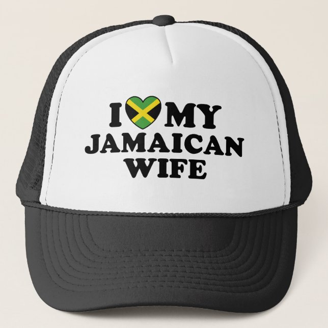 Gorra De Camionero Amo A Mi Mujer Jamaiquina (Anverso)