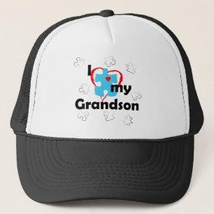 Gorra De Camionero Amo a mi nieto - autismo