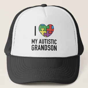 Gorra De Camionero Amo a mi nieto autista