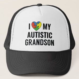 Gorra De Camionero Amo a mi nieto autista