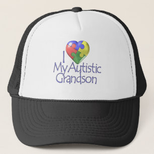 Gorra De Camionero Amo a mi nieto autístico