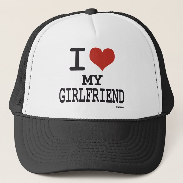 Gorra De Camionero Amo a mi novia (Anverso)