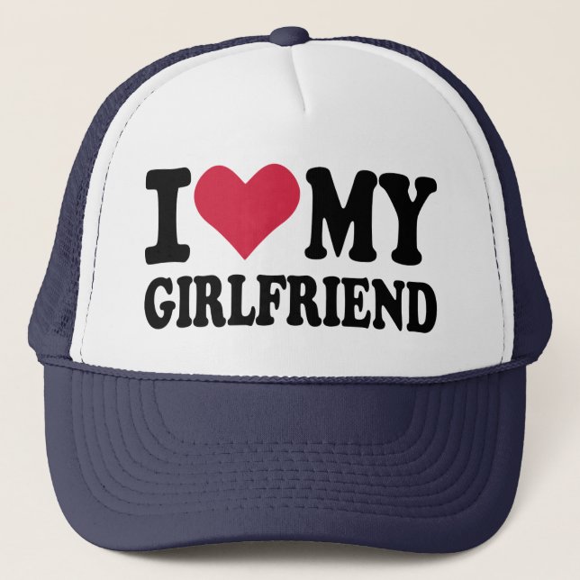 Gorra De Camionero Amo a mi novia (Anverso)