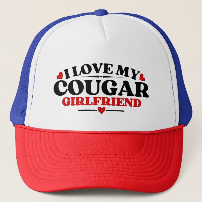 Gorra De Camionero Amo A Mi Novia Cougar (Anverso)