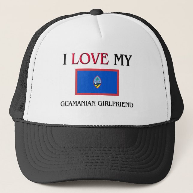 Gorra De Camionero Amo a mi novia de Guam (Anverso)