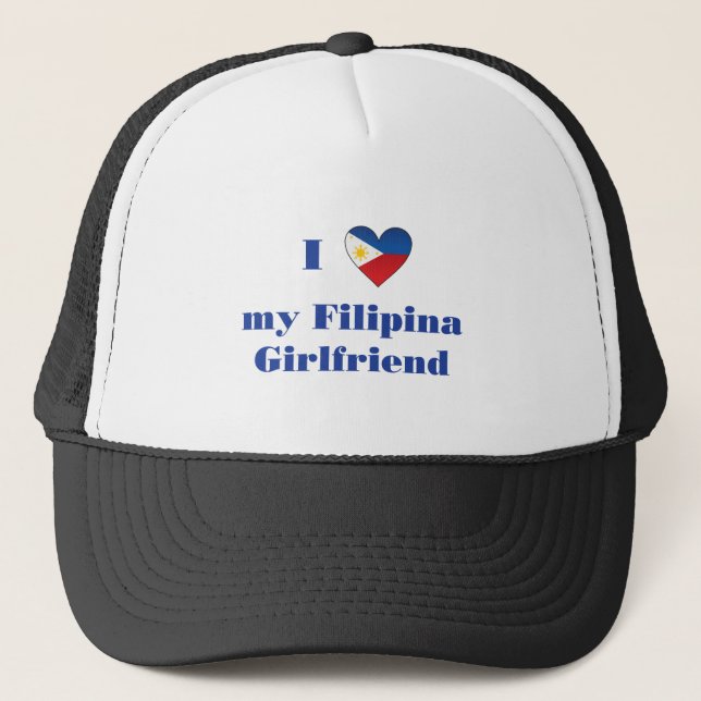 Gorra De Camionero Amo a mi novia filipina 1 (Anverso)