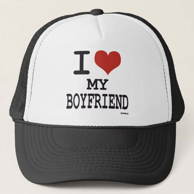 Gorra De Camionero Amo a mi novio (Anverso)