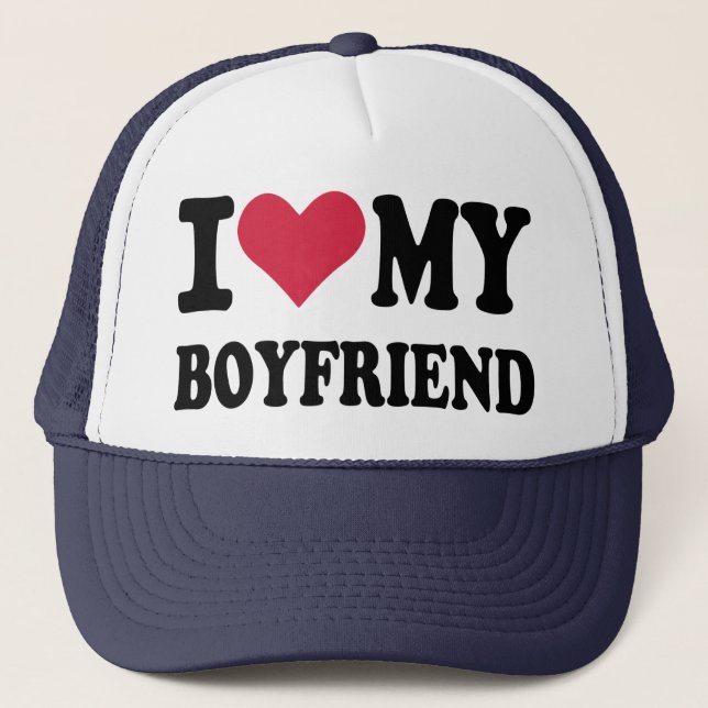 Gorra De Camionero Amo a mi novio (Anverso)