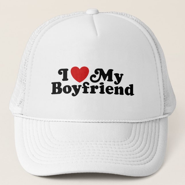 Gorra De Camionero Amo A Mi Novio (Anverso)