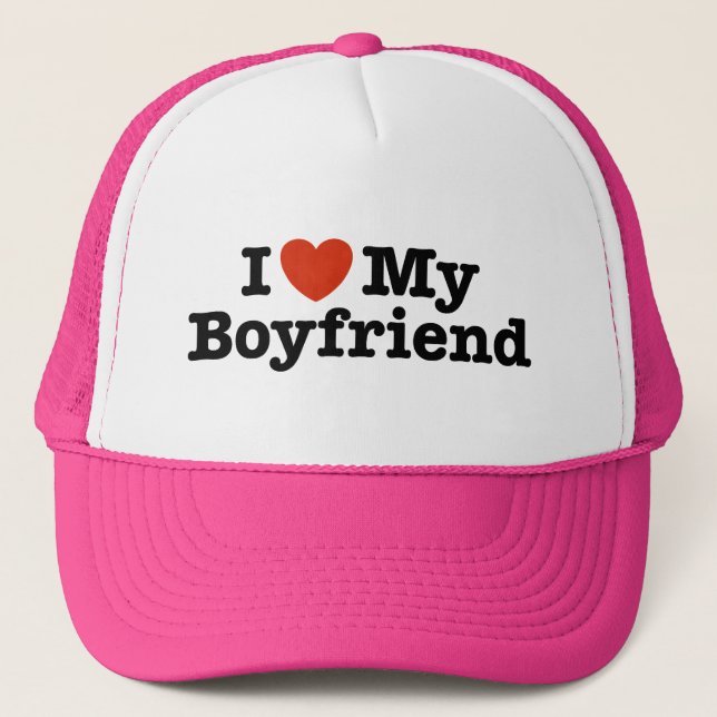 Gorra De Camionero Amo A Mi Novio (Anverso)