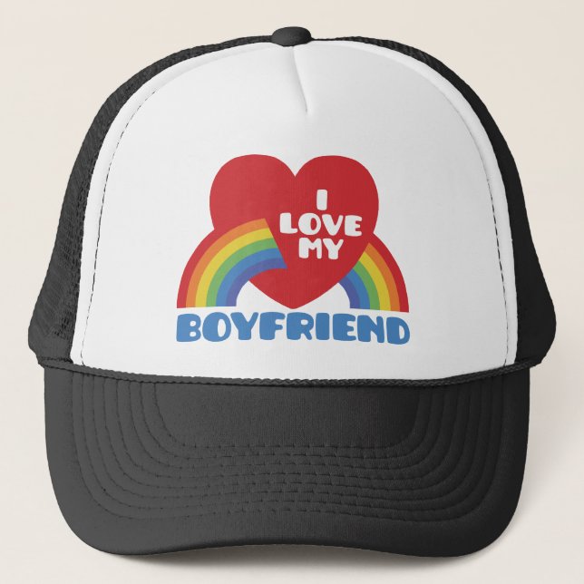 Gorra De Camionero Amo A Mi Novio (Anverso)