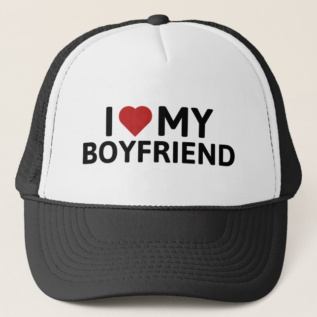 Gorra De Camionero Amo A Mi Novio (Anverso)