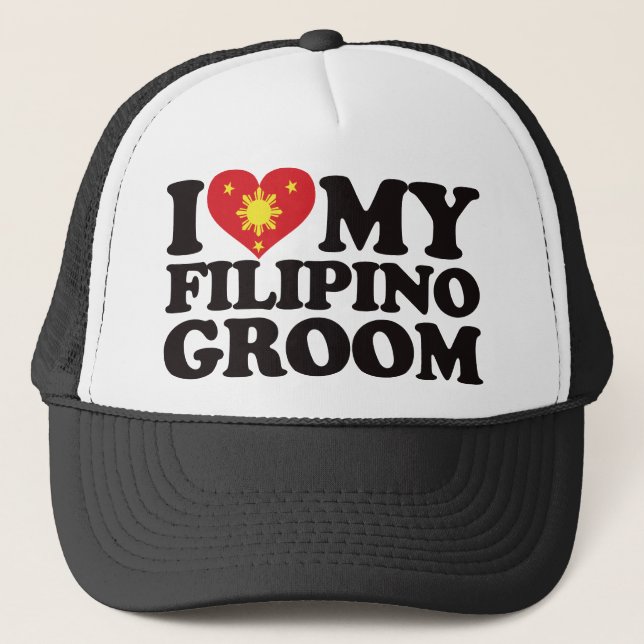 Gorra De Camionero Amo a mi novio filipino (Anverso)