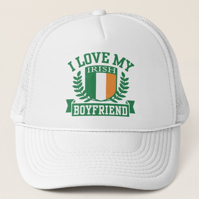 Gorra De Camionero Amo a mi novio irlandés (Anverso)
