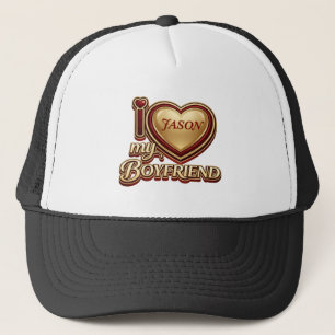 Gorra De Camionero Amo a mi novio personalizado