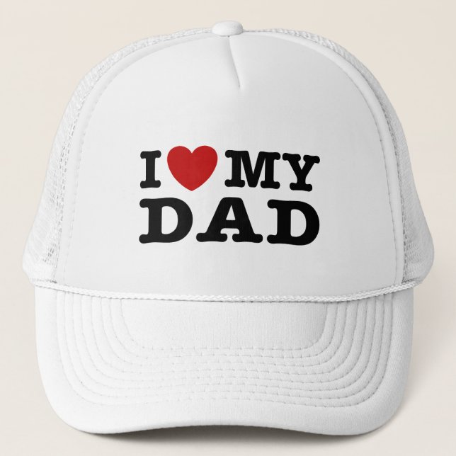 Gorra De Camionero Amo a mi papá (Anverso)