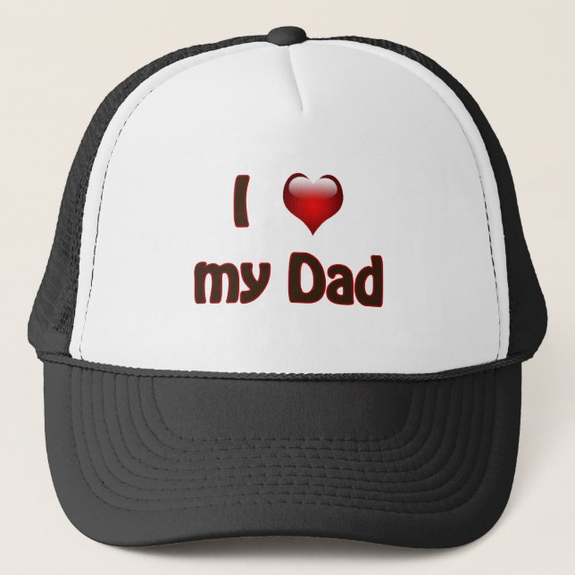 Gorra De Camionero Amo a mi papá (Anverso)