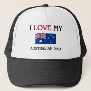 Gorra De Camionero Amo a mi papá australiano