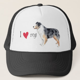 Gorra De Camionero Amo a mi Pastor Australiano