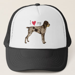 Gorra De Camionero Amo a mi puntero con cable alemán