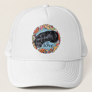 Gorra De Camionero Amo a mi terrier escocés