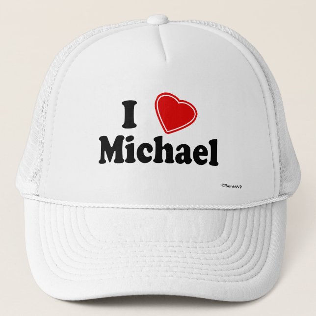 Gorra De Camionero Amo a Michael (Anverso)