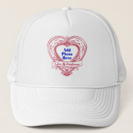 Gorra De Camionero ¡Amo A Mis Abuelos! Corazones rojos de foto