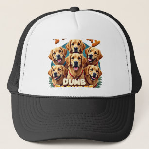 Gorra De Camionero Amo a mis tontos rubios Retrievers dorados vintage
