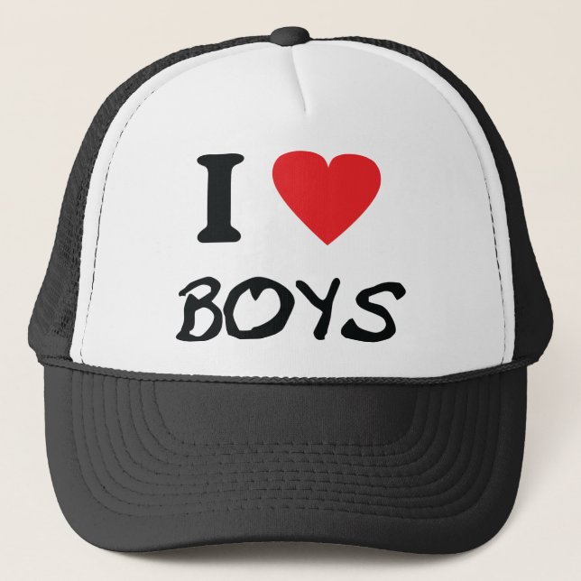 Gorra De Camionero amo a muchachos (Anverso)