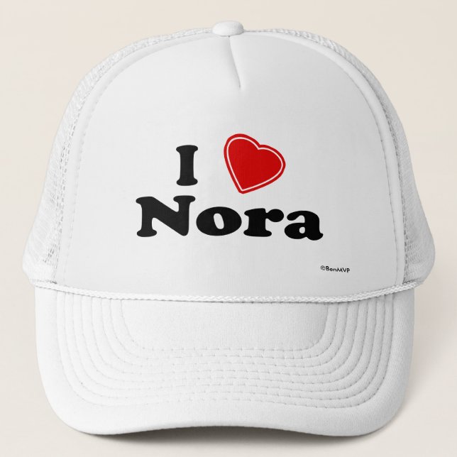 Gorra De Camionero Amo a Nora (Anverso)
