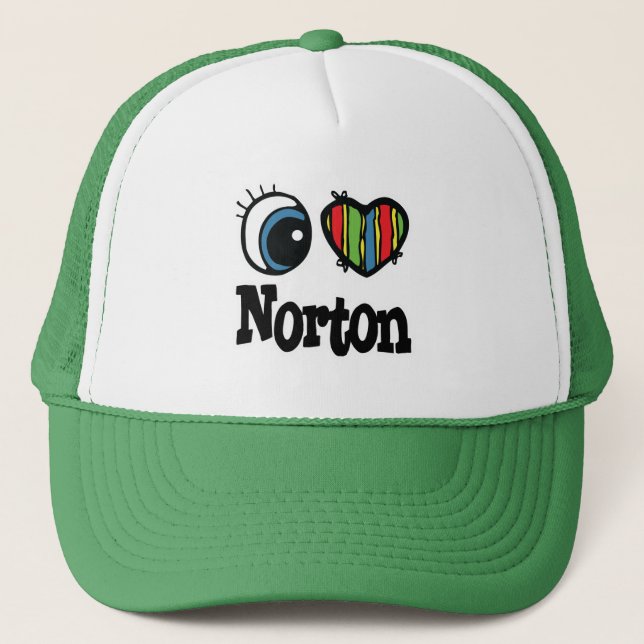 Gorra De Camionero Amo a Norton (Anverso)