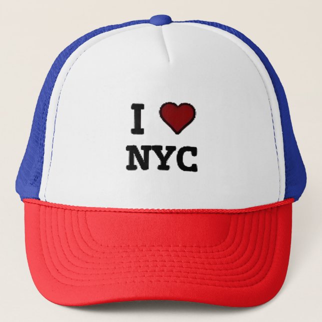Gorra De Camionero Amo a NYC corazón (Anverso)